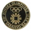Yugoslavia 5000 dinara gold pf 1982 Olympics